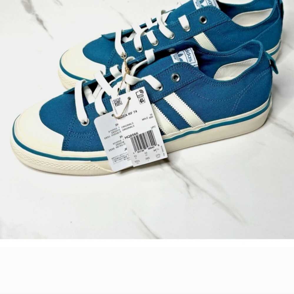 Adidas Nizza Blue and White Sneakers